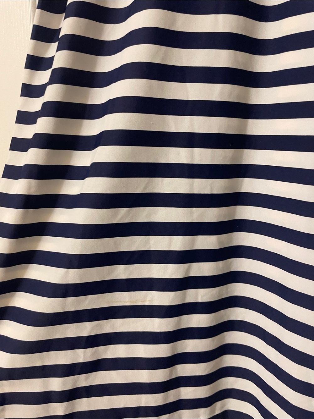 Jude Connally Navy and White Striped Short-Sleeve Shift Mini Dress - Picture 5 of 6